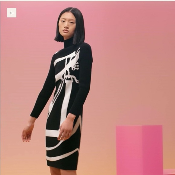 Brand New Hermes Cashmere Midi Dress - Picture 7 of 13